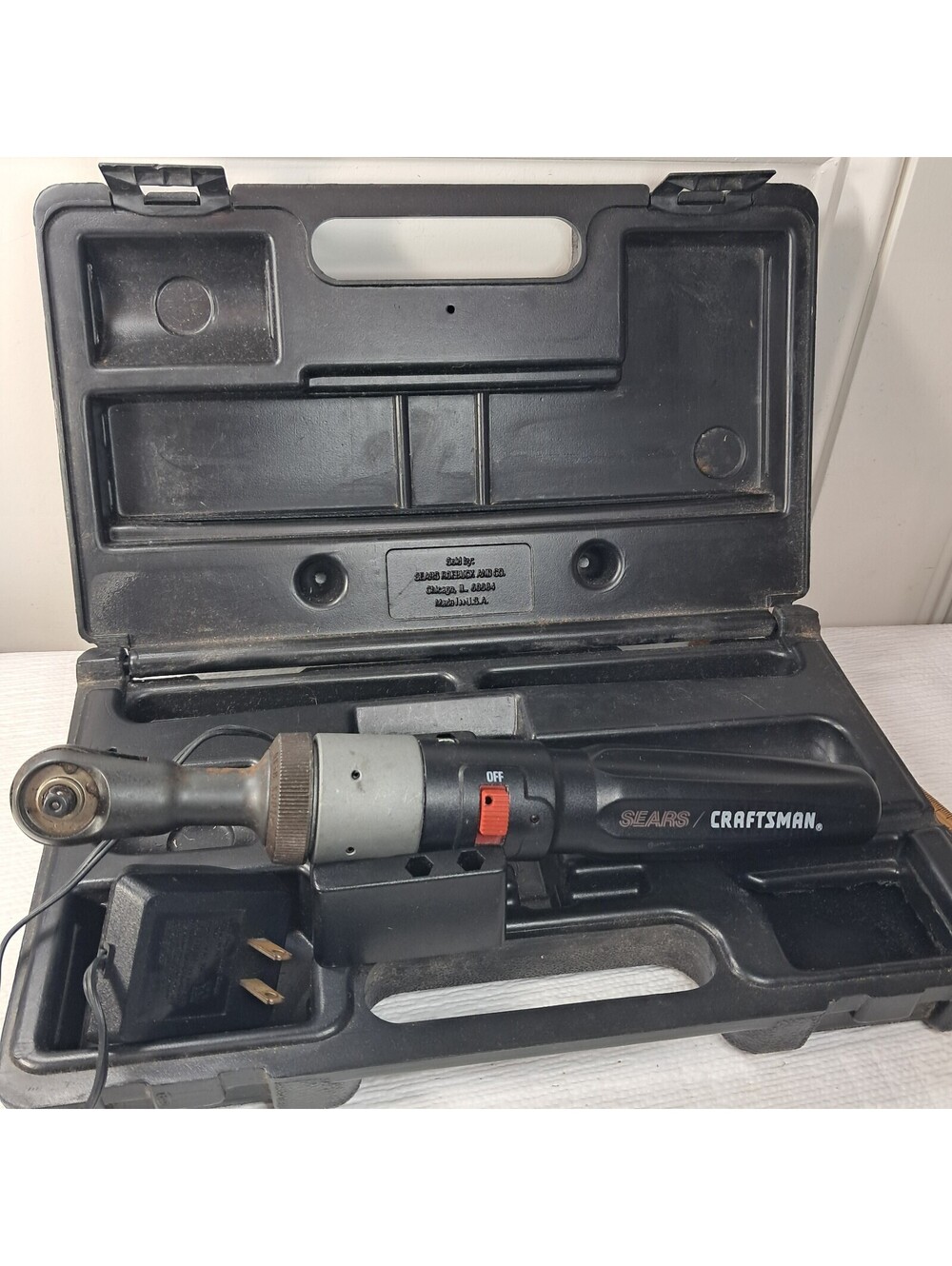 Vintage Sears Craftsman 1/4 Drive power Cordless Ratchet Model 900.111430 PARTS